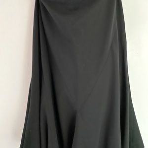 Ralph Lauren black wool flared skirt. Size 4.